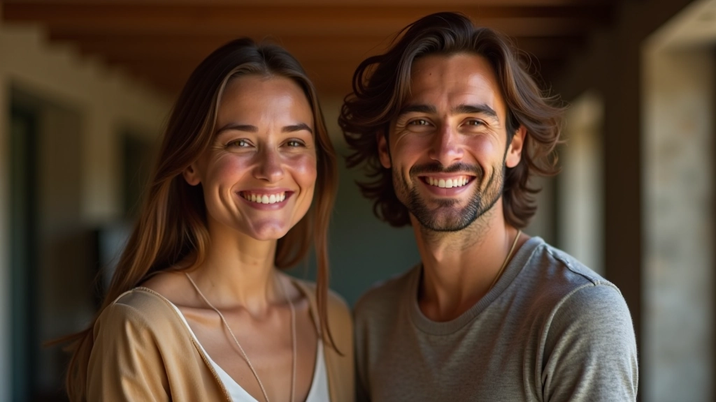 Dois colegas diversos sorrindo e conversando, representando liderança compassiva e inteligência emocional no ambiente profissional