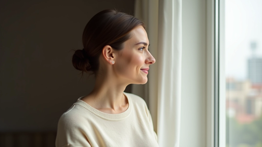 Pessoa refletindo em espelho, contemplando suas próprias emoções e reações